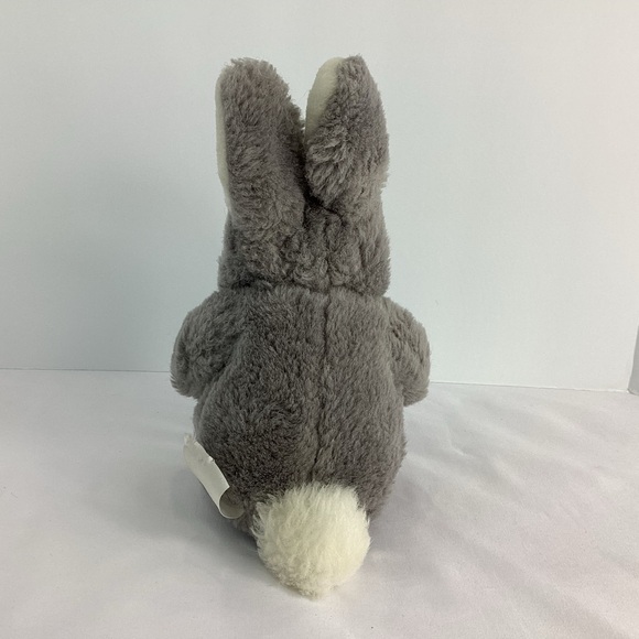 Unbranded Gray Plush Bunny Rabbit Toy Easter Holiday Grey Stuffed Animal - Picture 5 of 8